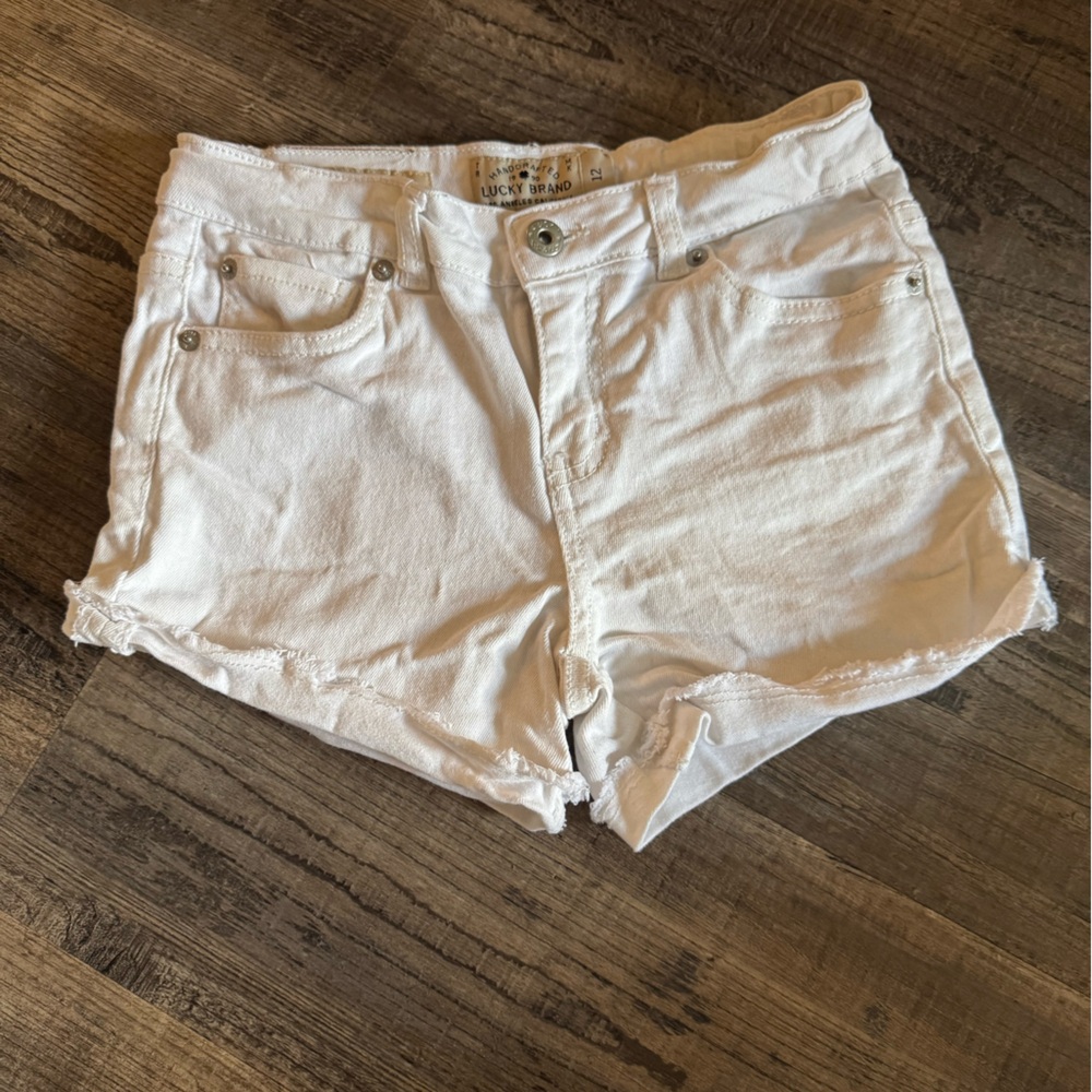 Lucky Brand Ivory Denim Shorts
